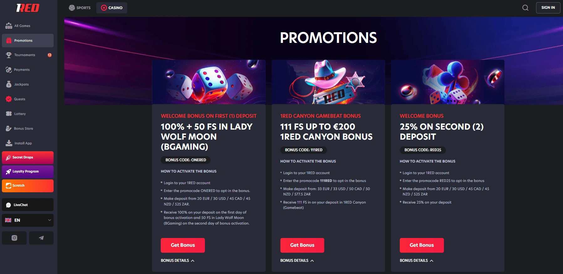Bonuses and promotions at non GamStop casinos
